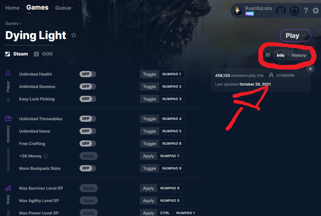 Dying Light Cheats And Trainer For Steam Trainers Wemod Community
