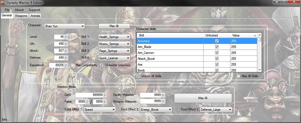 dynasty warriors 8 pc editor