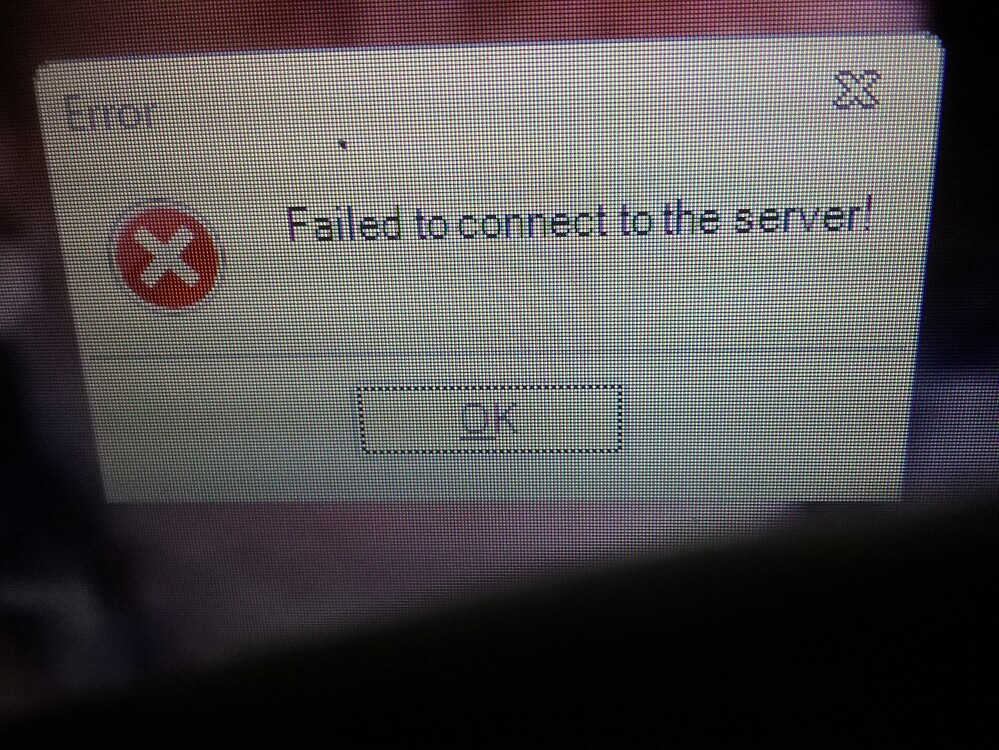 Failed to connect to the game