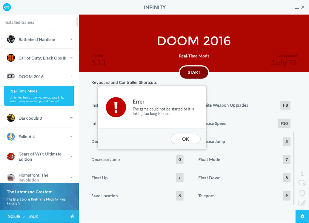 doom 2016 cheat code
