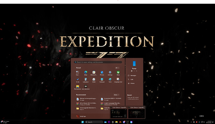 Opens another window of the game