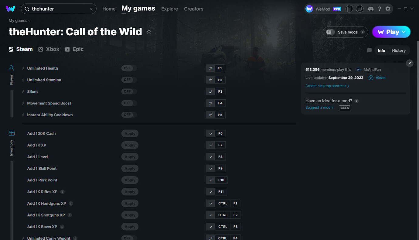 TheHunter Call Of The Wild Support WeMod Community