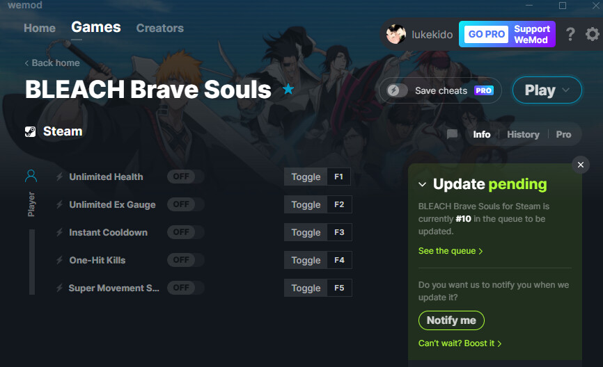 BLEACH Brave Souls Cheats and Trainer for Steam Trainers WeMod Community