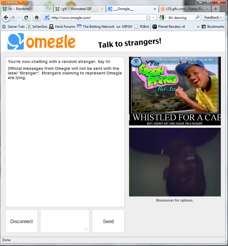 How to use omegle video without camera