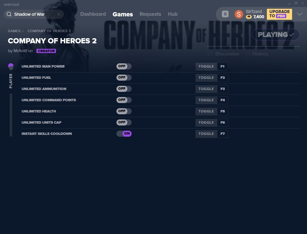 trainer company of heroes 2 all version