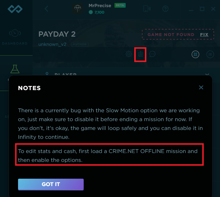 wemod payday 2 trainer how to add money