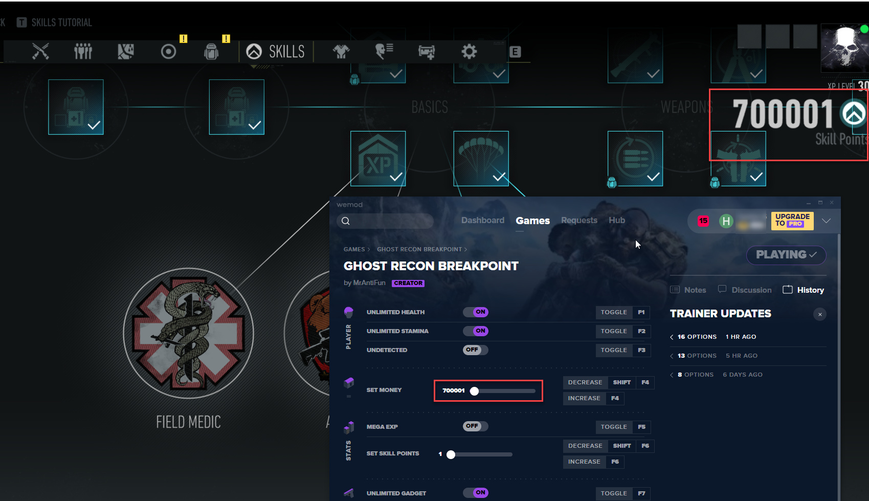 Ghost Recon Breakpoint Cheats And Trainer For Uplay Trainers Wemod Community