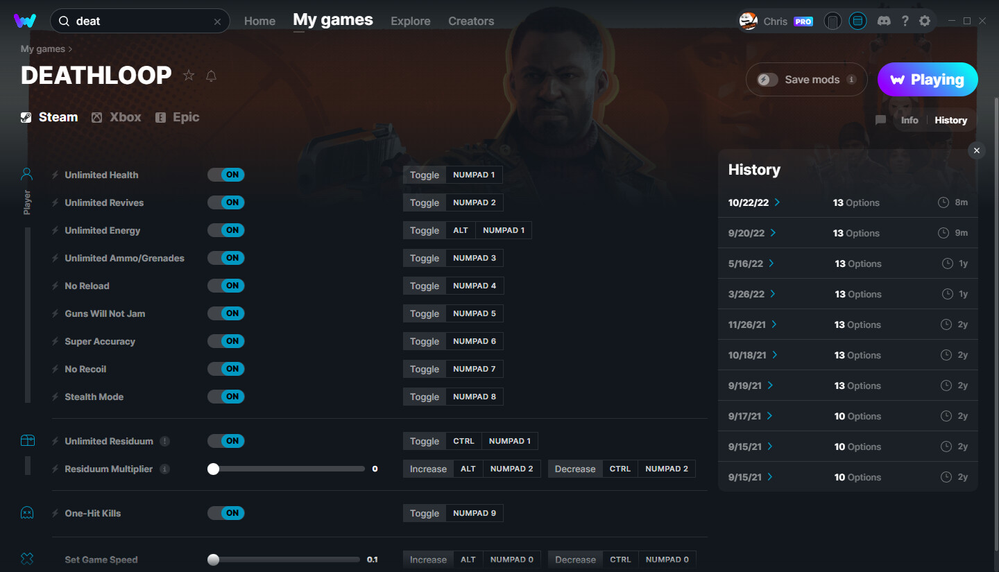 DEATHLOOP Cheats and Trainer for Steam - Page 4 - Trainers - WeMod ...
