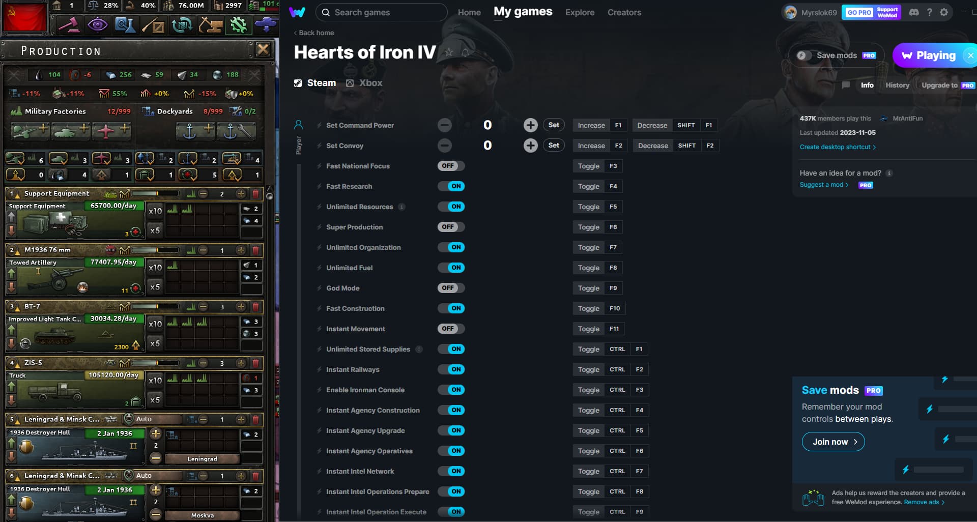 Hearts Of Iron IV Cheats And Trainer For Steam - Trainers - WeMod Community