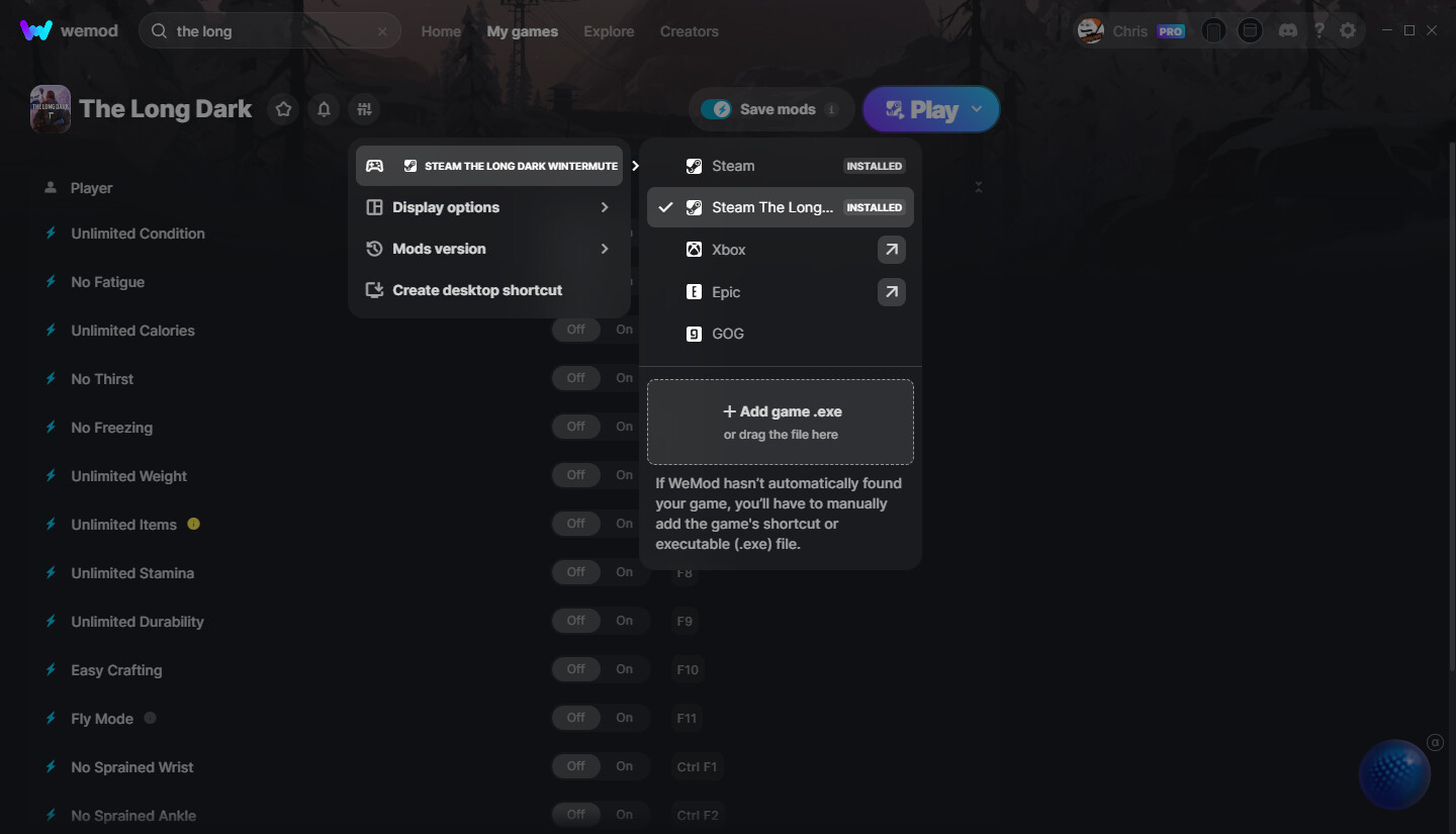 The Long Dark (Wintermute) Cheats and Trainer for Steam - Trainers - WeMod  Community